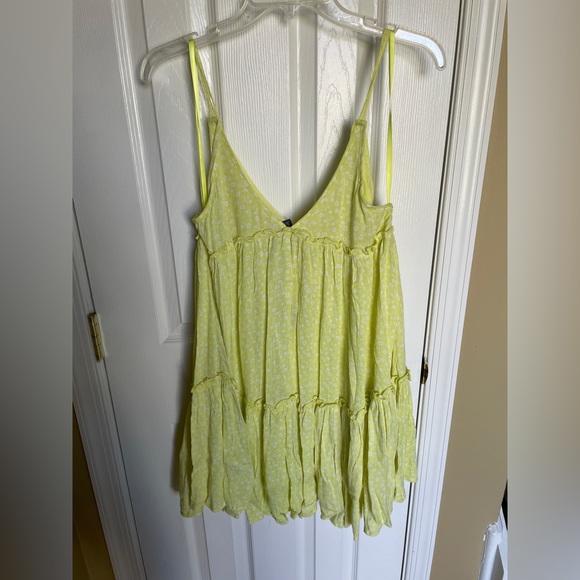 NWT Neon Yellow Floral Sundress. Free Shipping! - Picture 2 of 9